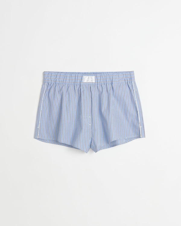 Sugar boxer shorts | Fine blue stripe Poplin